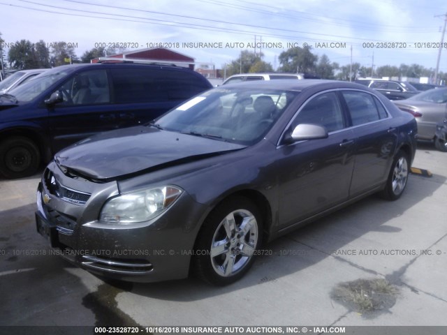 1G1ZC5EB8AF171334 - 2010 CHEVROLET MALIBU 1LT TAN photo 2