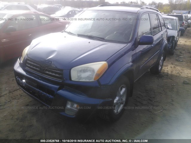 JTEHH20V130260992 - 2003 TOYOTA RAV4 BLUE photo 2