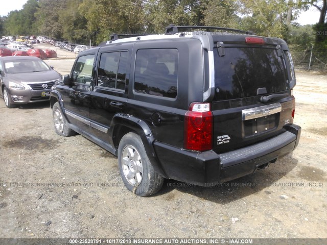 1J8HG58226C219298 - 2006 JEEP COMMANDER LIMITED BLACK photo 3