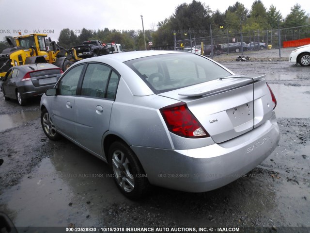 1G8AL54F54Z117849 - 2004 SATURN ION LEVEL 3 SILVER photo 3