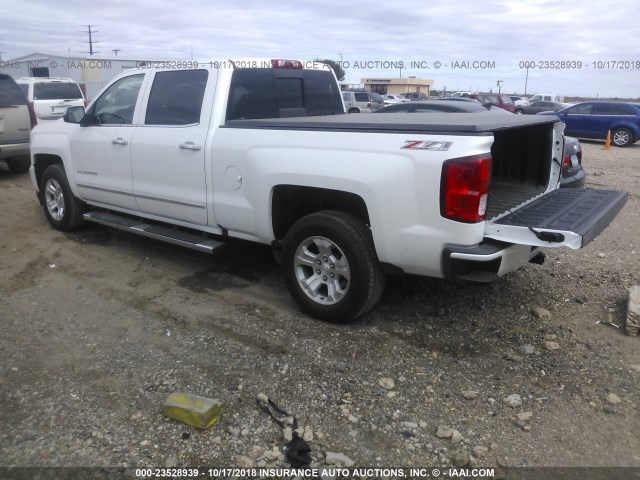 3GCUKSEC7HG454148 - 2017 CHEVROLET SILVERADO K1500 LTZ WHITE photo 3