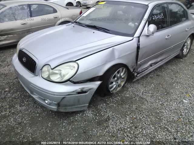 KMHWF35H74A978886 - 2004 HYUNDAI SONATA GLS/LX SILVER photo 6