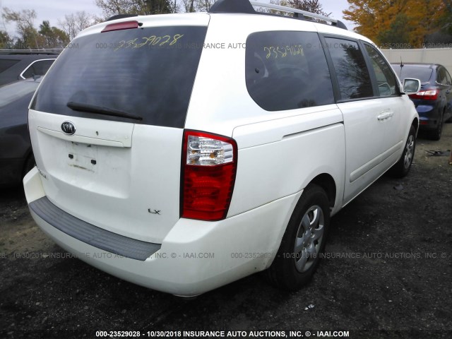 KNDMB233166095087 - 2006 KIA SEDONA EX/LX Ağ foto 4