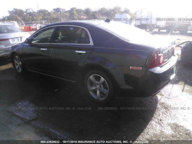 1G1ZC5E02CF167510 - 2012 CHEVROLET MALIBU 1LT BLACK photo 3