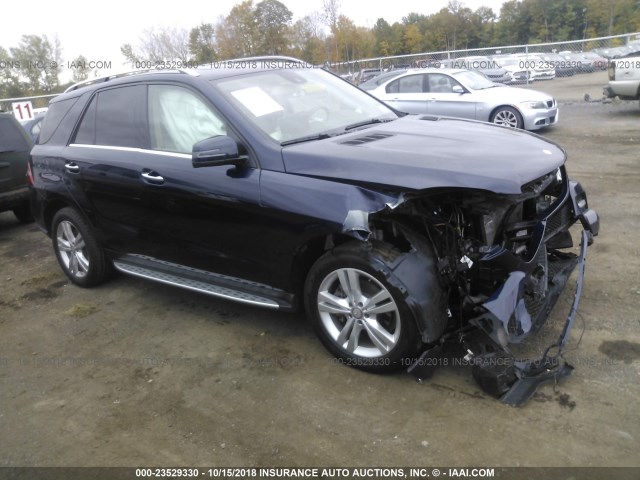 4JGDA5HB8FA575981 - 2015 MERCEDES-BENZ ML 350 4MATIC BLUE photo 1