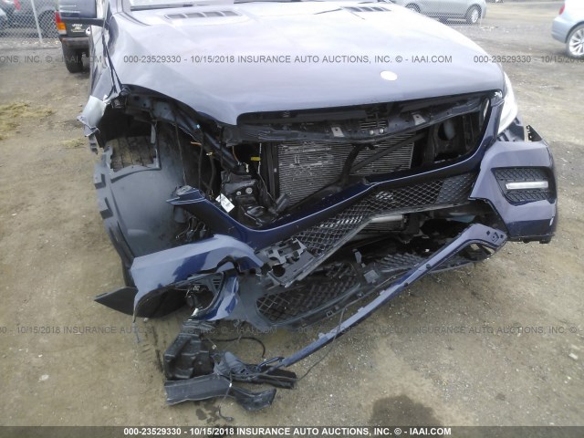 4JGDA5HB8FA575981 - 2015 MERCEDES-BENZ ML 350 4MATIC BLUE photo 6