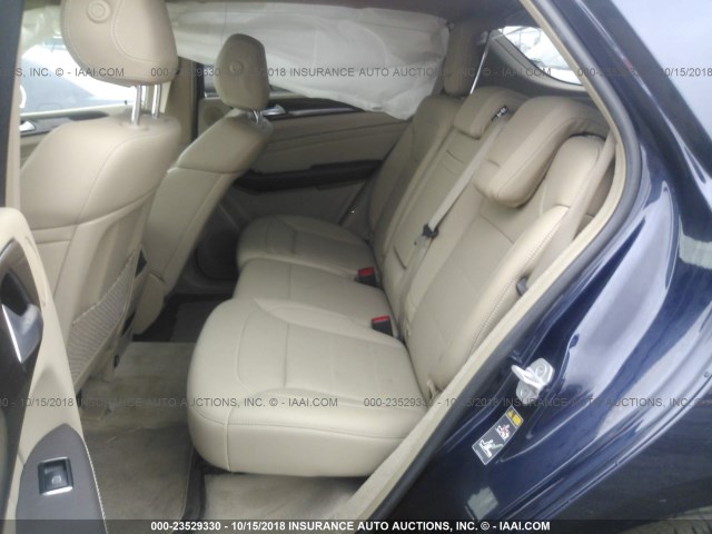 4JGDA5HB8FA575981 - 2015 MERCEDES-BENZ ML 350 4MATIC BLUE photo 8