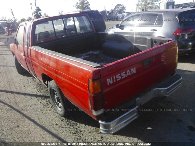 1N6SD16S8PC339669 - 1993 NISSAN TRUCK KING CAB RED photo 3