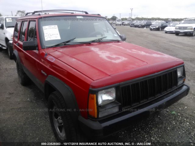 1J4FT68S3TL199309 - 1996 JEEP CHEROKEE SPORT/CLASSIC RED photo 1