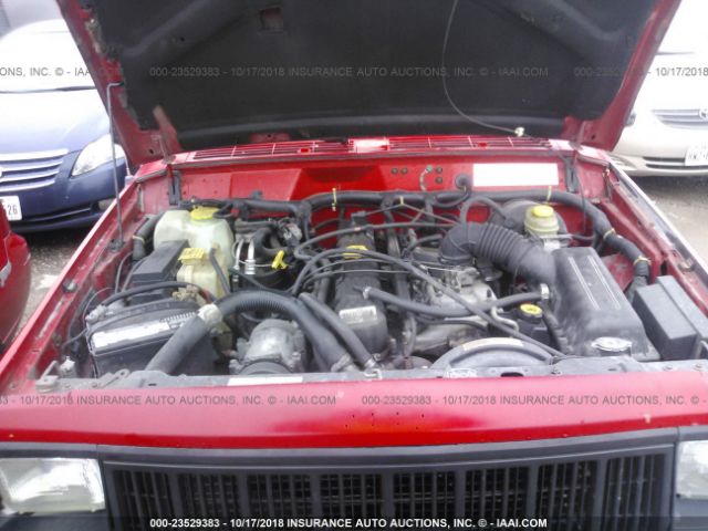 1J4FT68S3TL199309 - 1996 JEEP CHEROKEE SPORT/CLASSIC წითელი ფოტო 10