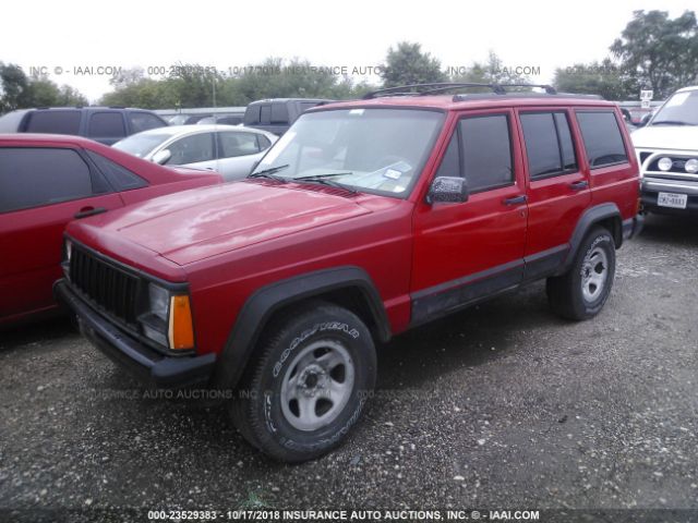 1J4FT68S3TL199309 - 1996 JEEP CHEROKEE SPORT/CLASSIC წითელი ფოტო 2