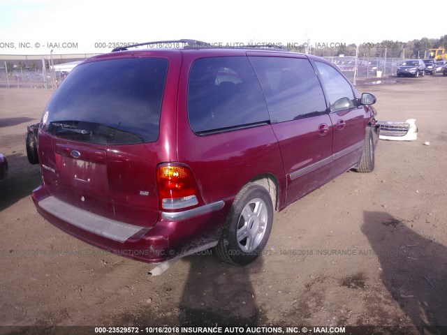 2FMZA52443BB93513 - 2003 FORD WINDSTAR SE MAROON photo 4