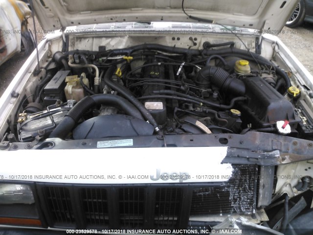 1J4FF28S7XL663014 - 1999 JEEP CHEROKEE SE WHITE photo 10