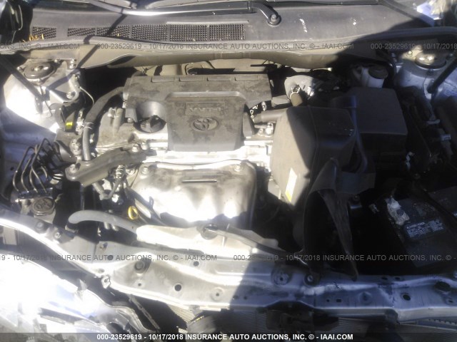 4T4BF1FK1FR513489 - 2015 TOYOTA CAMRY LE/XLE/SE/XSE SILVER photo 10