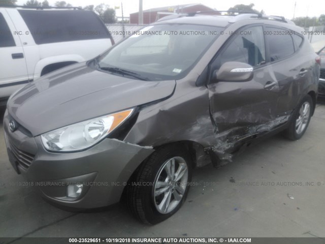 KM8JUCAC7DU643197 - 2013 HYUNDAI TUCSON GLS/LIMITED 香槟色 照片 2