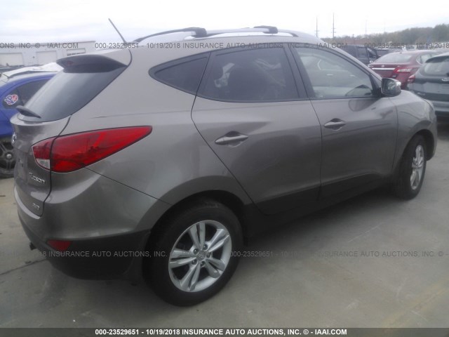 KM8JUCAC7DU643197 - 2013 HYUNDAI TUCSON GLS/LIMITED Champagne photo 4