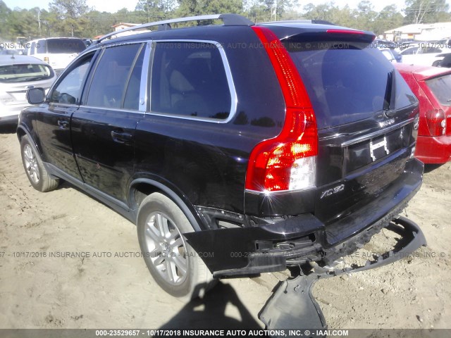 YV4CZ852781481525 - 2008 VOLVO XC90 V8 BLACK photo 3