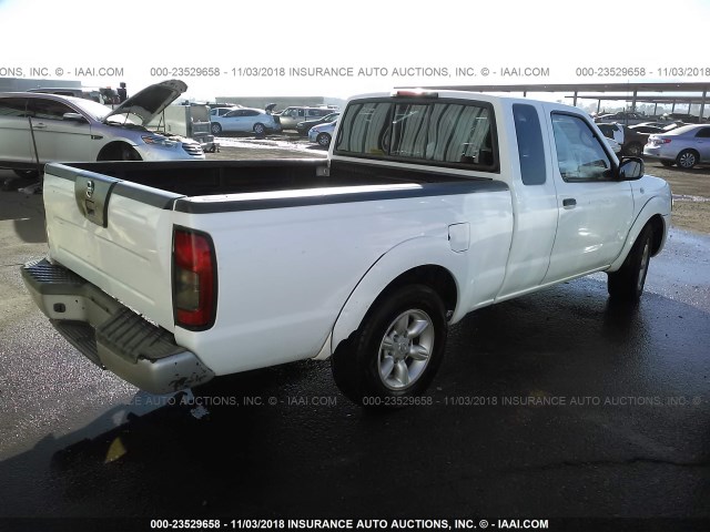 1N6DD26T14C422749 - 2004 NISSAN FRONTIER KING CAB XE WHITE photo 4