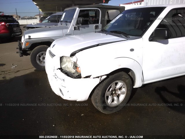 1N6DD26T14C422749 - 2004 NISSAN FRONTIER KING CAB XE WHITE photo 6