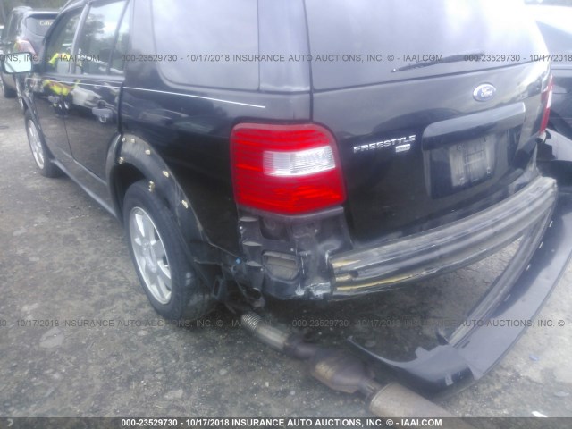 1FMZK04196GA41159 - 2006 FORD FREESTYLE SE BLACK photo 6