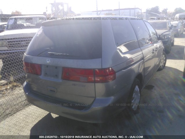 2HKRL1857YH580902 - 2000 HONDA ODYSSEY LX GRAY photo 4