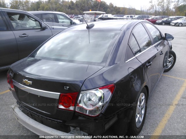 1G1PD5SB6F7120859 - 2015 CHEVROLET CRUZE LT GRAY photo 4