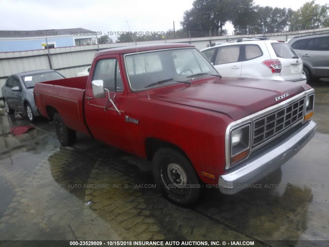 1B7FD14H0ES282978 - 1984 DODGE D-SERIES D150 RED photo 1