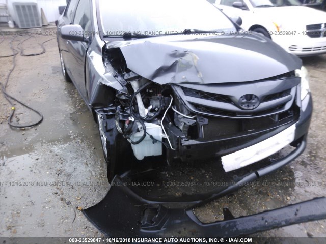 JTDBU4EE3B9160736 - 2011 TOYOTA COROLLA S/LE GRAY photo 6