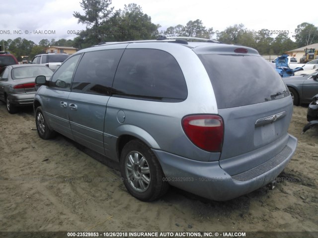 2C4GP64L15R512753 - 2005 CHRYSLER TOWN & COUNTRY LIMITED Light Blue photo 3
