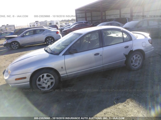 1G8ZF54822Z263070 - 2002 SATURN SL SILVER photo 2