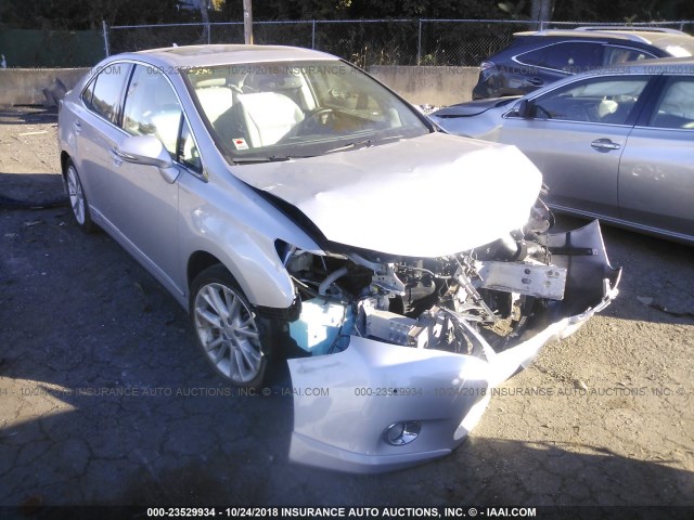 JTHBB1BA8A2026171 - 2010 LEXUS HS 250H SILVER photo 1