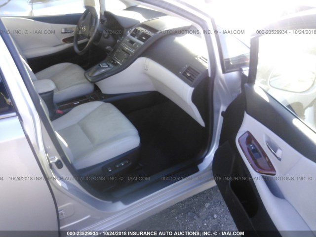 JTHBB1BA8A2026171 - 2010 LEXUS HS 250H SILVER photo 5