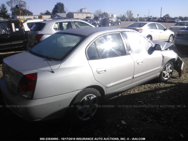 KMHDN46D26U358301 - 2006 HYUNDAI ELANTRA GLS/GT/LIMITED SILVER photo 4