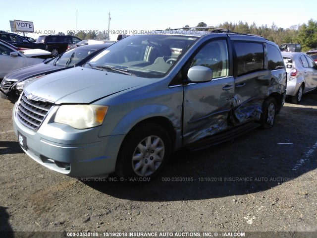 2A8HR54P68R110378 - 2008 CHRYSLER TOWN & COUNTRY TOURING BLUE photo 2