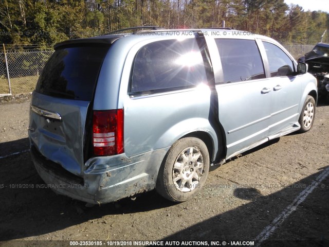 2A8HR54P68R110378 - 2008 CHRYSLER TOWN & COUNTRY TOURING BLUE photo 4