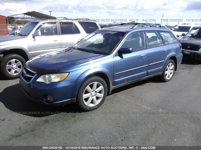 4S4BP62C187327133 - 2008 SUBARU OUTBACK 2.5I LIMITED BLUE photo 2