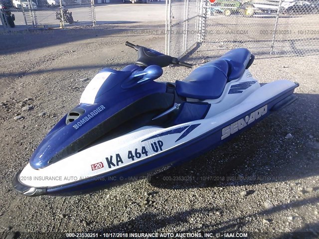 ZZN21725A202 - 2002 SEADOO GTX  BLUE photo 2