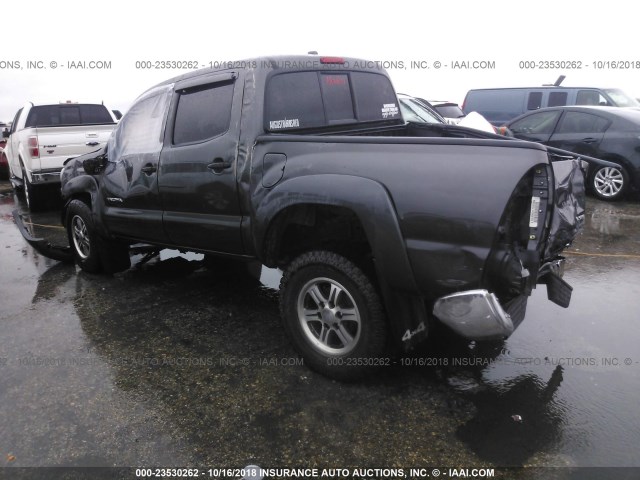 3TMLU4EN5AM052526 - 2010 TOYOTA TACOMA DOUBLE CAB 灰色 照片 3