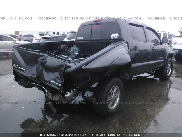 3TMLU4EN5AM052526 - 2010 TOYOTA TACOMA DOUBLE CAB 灰色 照片 4
