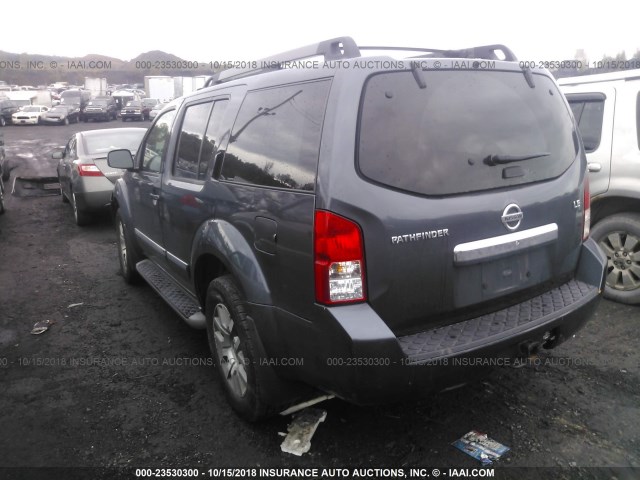 5N1AR1NB4CC625378 - 2012 NISSAN PATHFINDER S/LE/SE BLACK photo 3