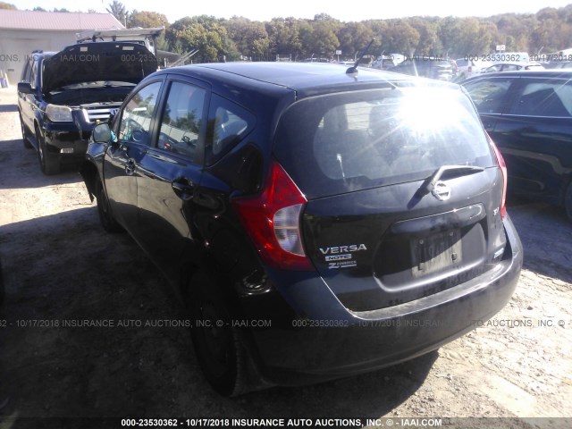 3N1CE2CP7EL420600 - 2014 NISSAN VERSA NOTE S/S PLUS/SV/SL BLACK photo 3