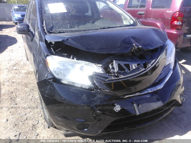 3N1CE2CP7EL420600 - 2014 NISSAN VERSA NOTE S/S PLUS/SV/SL BLACK photo 6