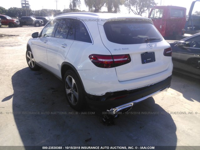 WDC0G4JB1JV023594 - 2018 MERCEDES-BENZ GLC 300 WHITE photo 3