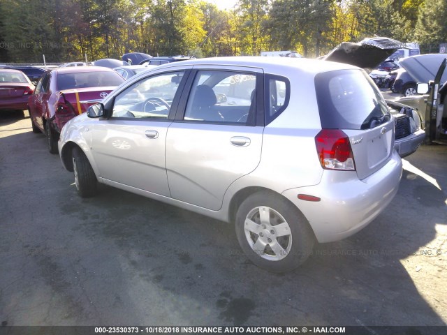 KL1TD66628B247124 - 2008 CHEVROLET AVEO LS SILVER photo 3