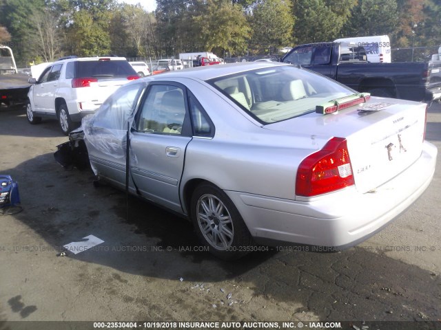 YV1TH59H841363930 - 2004 VOLVO S80 2.5T GRAY photo 3