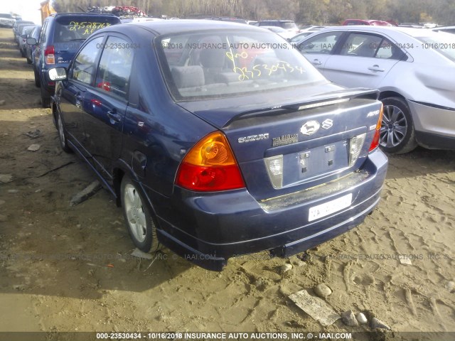 JS2RB41S435150070 - 2003 SUZUKI AERIO S/GS BLUE photo 3