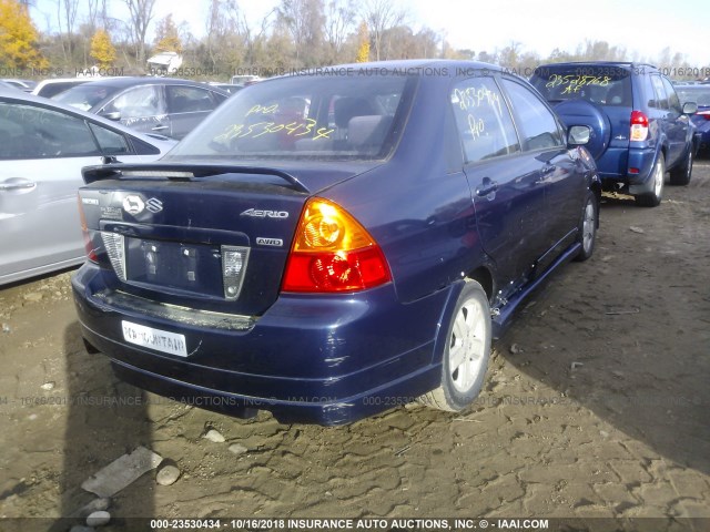 JS2RB41S435150070 - 2003 SUZUKI AERIO S/GS BLUE photo 4