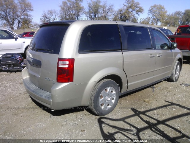 2D8HN44E69R658038 - 2009 DODGE GRAND CARAVAN SE BEIGE photo 4