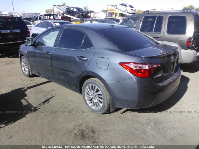 2T1BPRHE1HC763252 - 2017 TOYOTA COROLLA LE/ECO GRAY photo 3