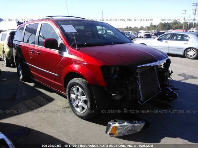 2A4RR5D17AR105312 - 2010 CHRYSLER TOWN & COUNTRY TOURING MAROON photo 1